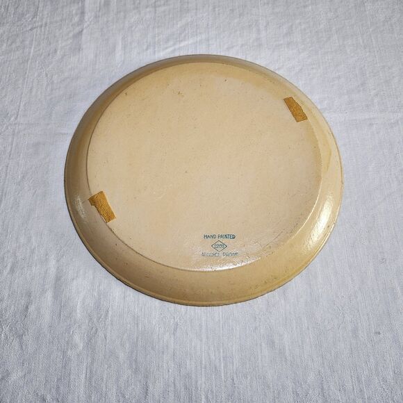 ISCO Hand Painted Rooster Plate Japan Paper Mache Alcohol Proof Vintage - Picture 5 of 7